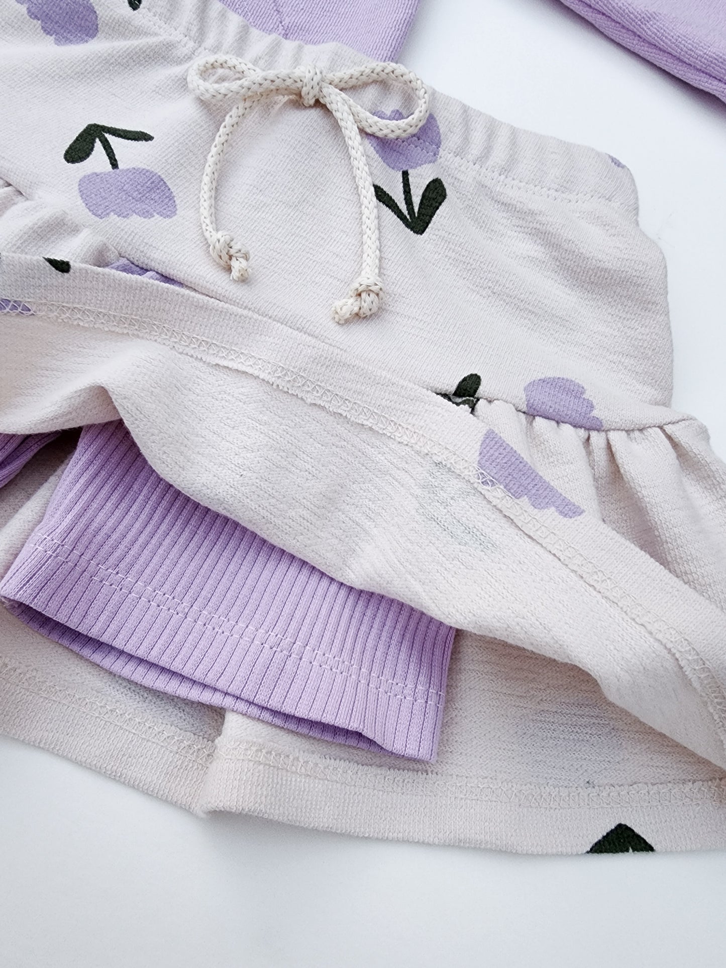 European Printed Crepe Terry - Tulips