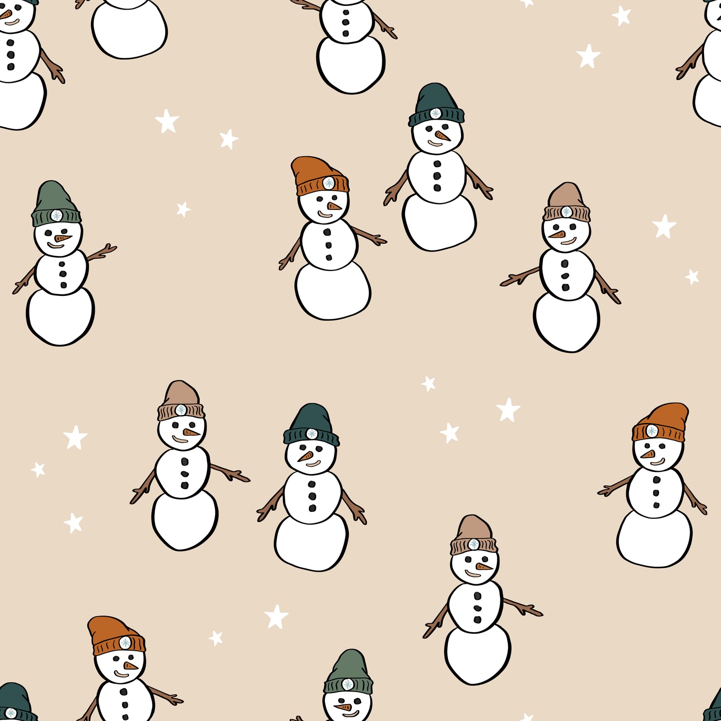 Snowmen With Hats