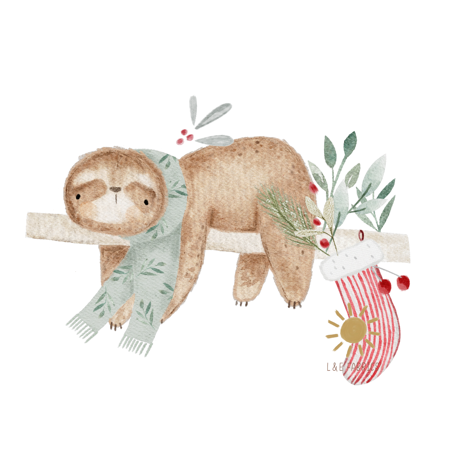 Woodland Winter Collection DTF - Sloth