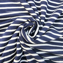 Load image into Gallery viewer, American Milled Fleece Stripes - Indigo