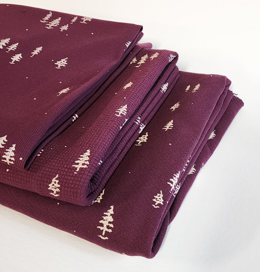 Woodland Winter Collection - Trees on Boysenberry
