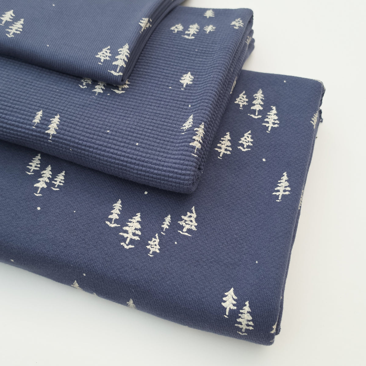 Woodland Winter Collection - Trees on Navy