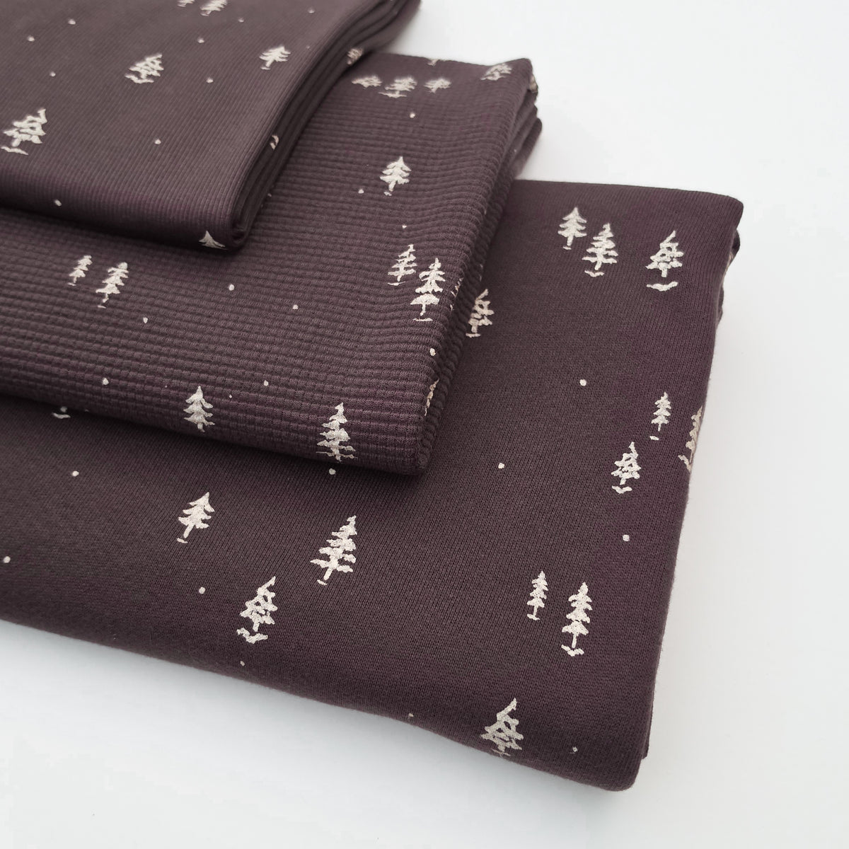 Woodland Winter Collection - Trees on Black Walnut
