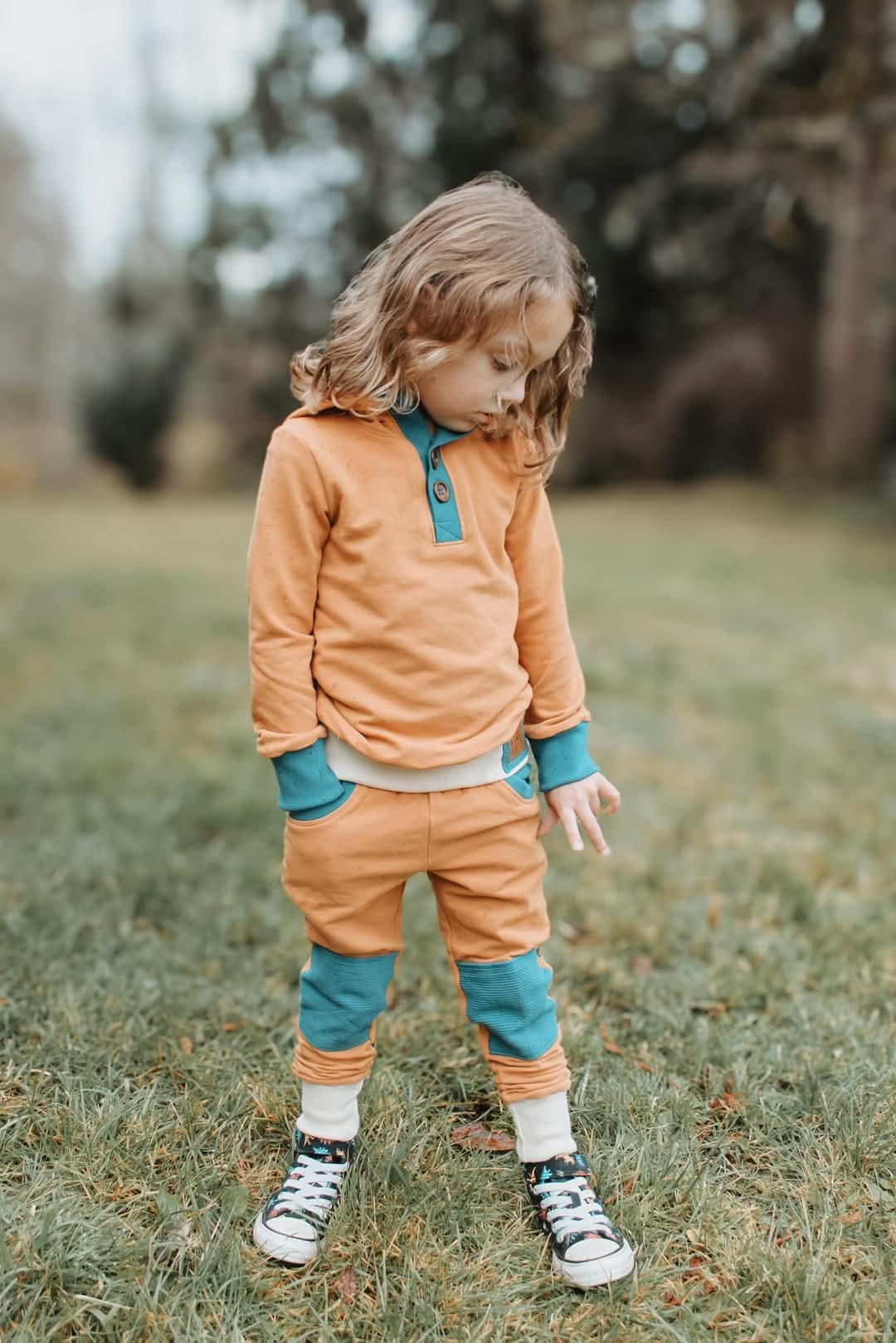 Kid's Henley Hoodie Sewing Pattern