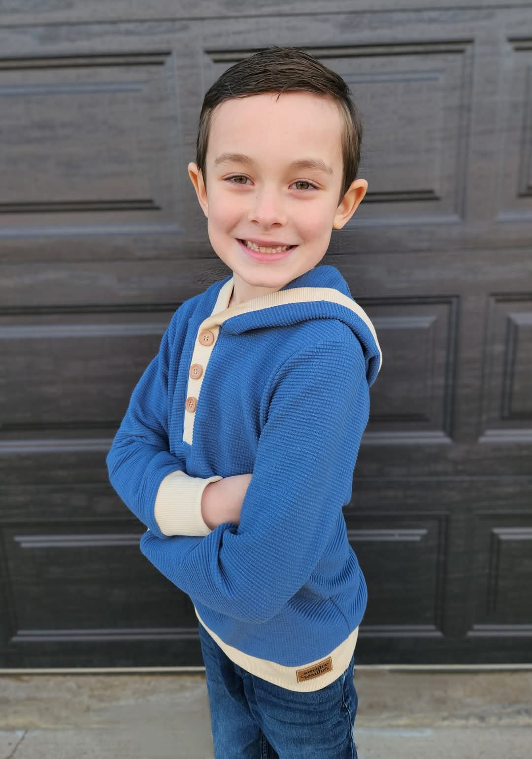 Kid's Henley Hoodie Sewing Pattern