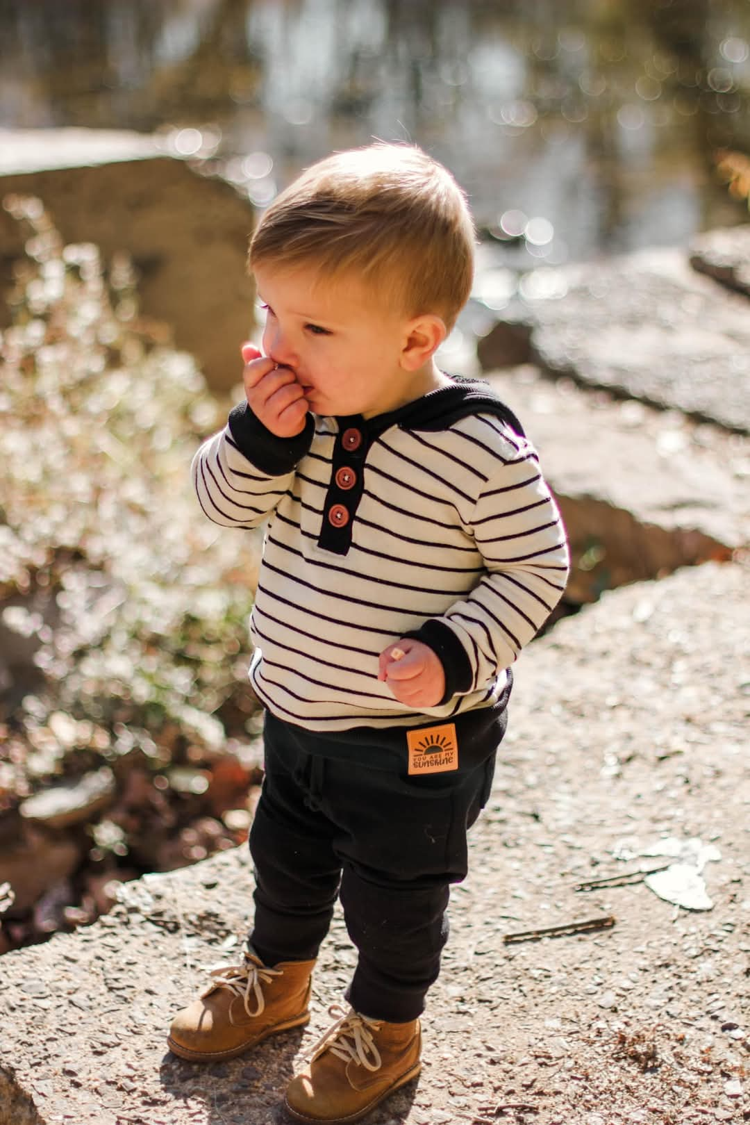 Kid's Henley Hoodie Sewing Pattern