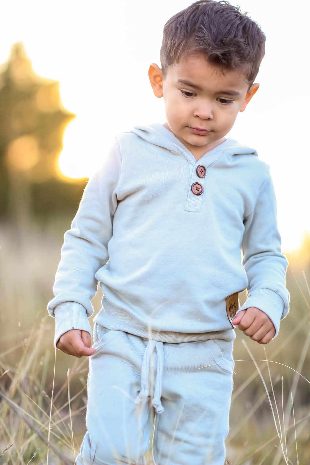 Kid's Henley Hoodie Sewing Pattern