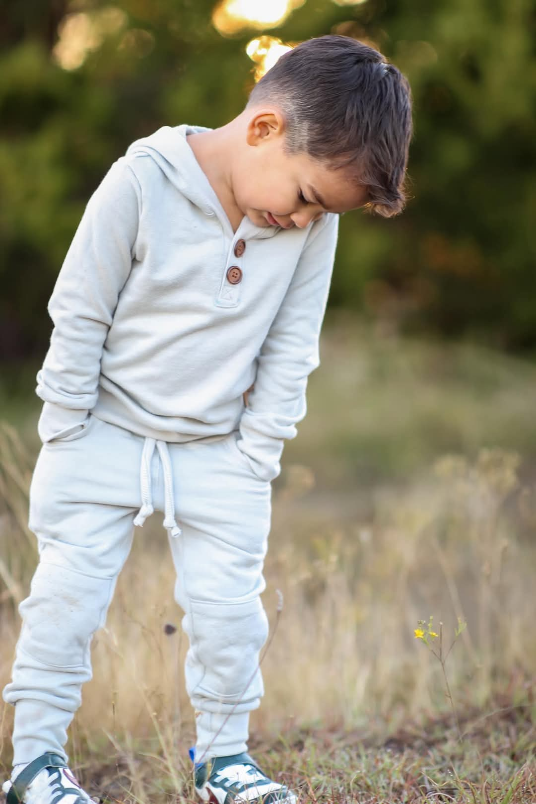 Kid's Henley Hoodie Sewing Pattern