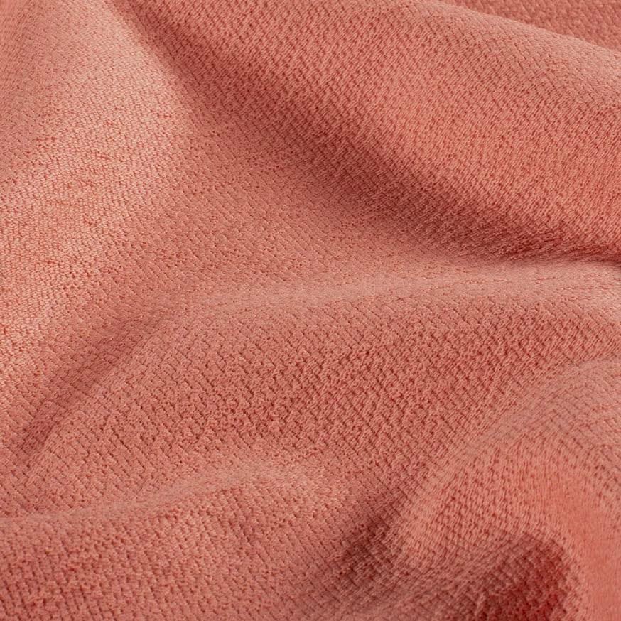 European Crepe Terry and Rib - Coral