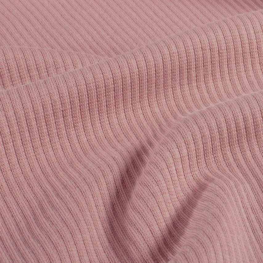 European Crepe Terry and Rib - Mauve