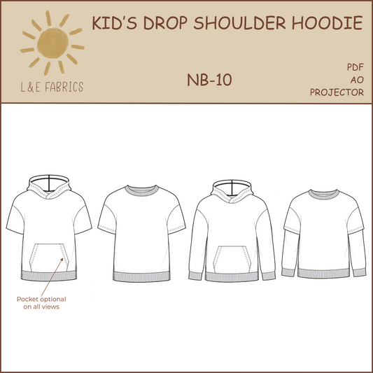 Kid's Drop Shoulder Hoodie