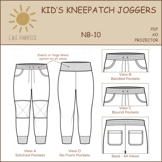 Kid's Kneepatch Joggers Sewing Pattern