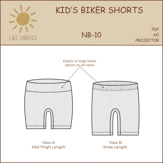 Kid's Biker Shorts Sewing Pattern