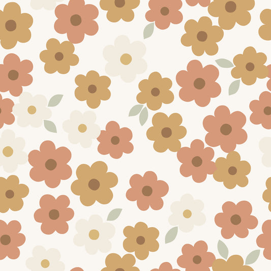 Retro Daisies Swim Pre-Cut