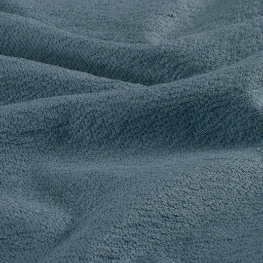 European Crepe Terry and Rib - Steel Blue