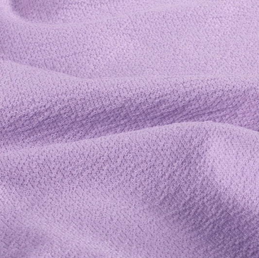 European Crepe Terry and Rib - Lilac