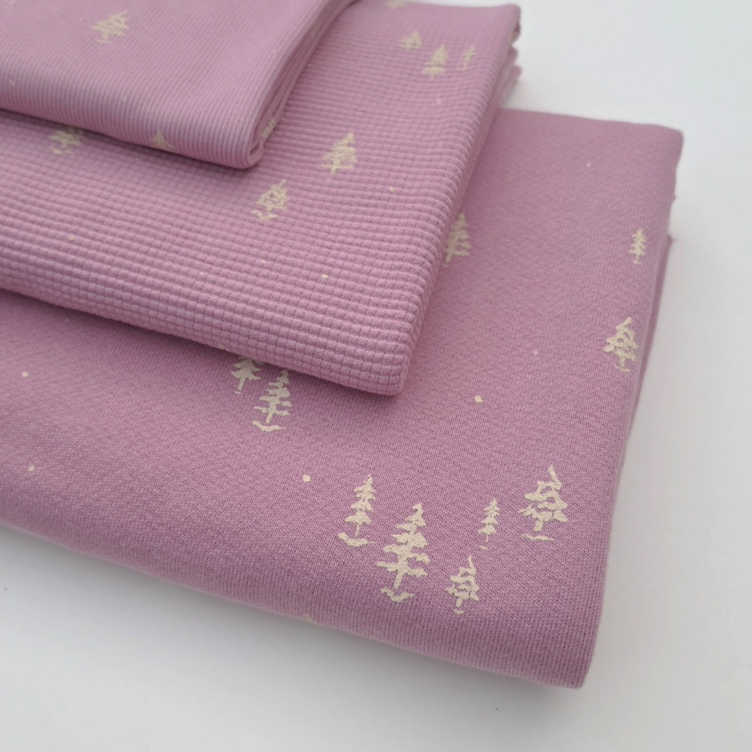Woodland Winter Collection - Trees on Pink Frost