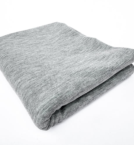 American Milled Plated Jersey - Heathered Grey and White